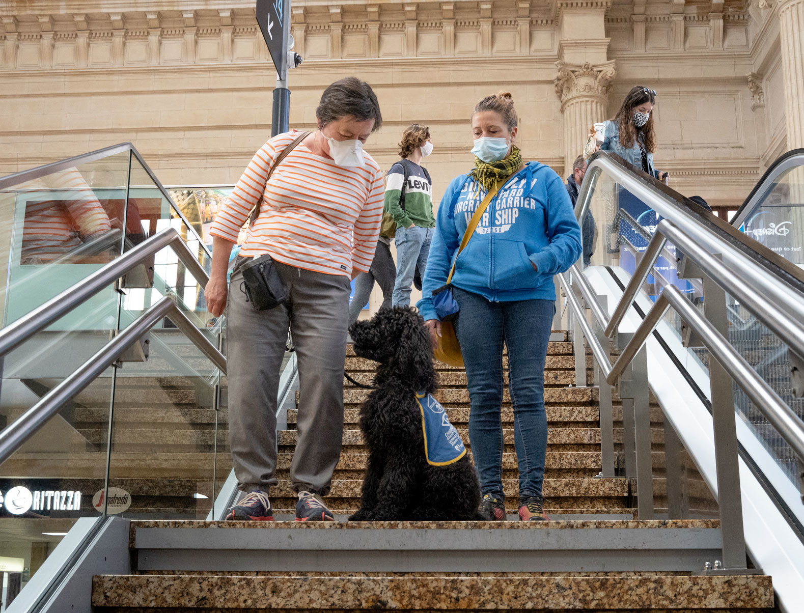 Famille d'accueil à la gare